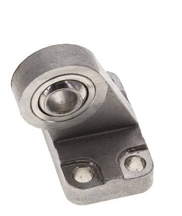 Gaffel Mannelijk Haaks Bolvormig 32 mm ISO 15552 en 21287 RVS 316 (1.4401)