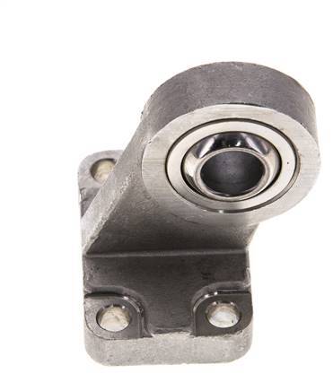 Gaffel Mannelijk Haaks Bolvormig 40 mm ISO 15552 en 21287 RVS 316 (1.4401)