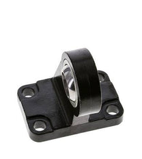 Clevis Spherical Male Right-Angled 80 mm ISO 15552 and 21287 Steel