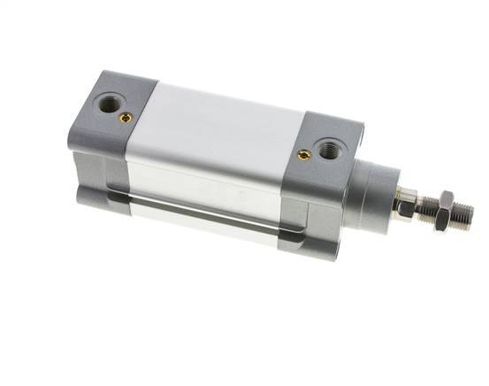 ISO 15552 Dubbelwerkende Cilinder 50-50mm - Magnetisch - Demping - RVS Stang