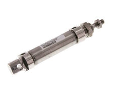 ISO 6432 ronde Dubbelwerkende Cilinder 25-50mm - magnetisch - RVS