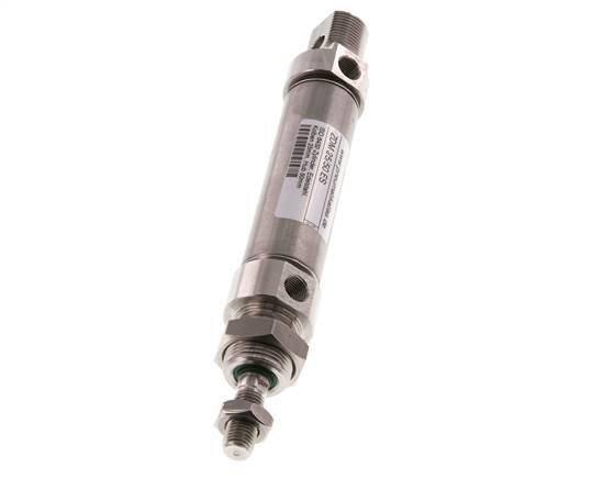 ISO 6432 ronde Dubbelwerkende Cilinder 25-50mm - magnetisch - RVS