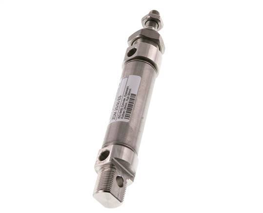 ISO 6432 ronde Dubbelwerkende Cilinder 25-50mm - magnetisch - RVS