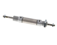 ISO 6432 Ronde Dubbelwerkende Cilinder 16-10mm - Magnetisch - Buitendraad - Dubbele Zuigerstang