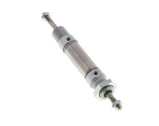 ISO 6432 Ronde Dubbelwerkende Cilinder 16-10mm - Magnetisch - Buitendraad - Dubbele Zuigerstang