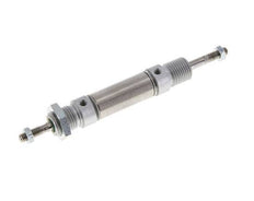 ISO 6432 Ronde Dubbelwerkende Cilinder 16-10mm - Magnetisch - Buitendraad - Dubbele Zuigerstang