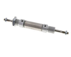 ISO 6432 Ronde Dubbelwerkende Cilinder 16-10mm - Magnetisch - Buitendraad - Dubbele Zuigerstang