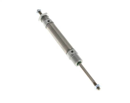 ISO 6432 Ronde Dubbelwerkende Cilinder 16-40mm - Magnetisch - Buitendraad - Dubbele Zuigerstang