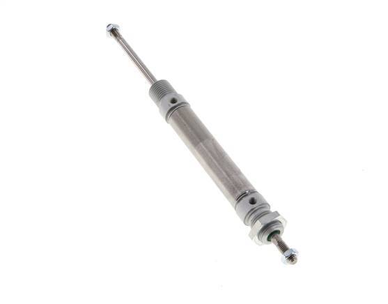ISO 6432 Ronde Dubbelwerkende Cilinder 16-50mm - Magnetisch - Buitendraad - Dubbele Zuigerstang