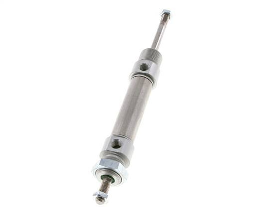 ISO 6432 Ronde Dubbelwerkende Cilinder 20-40mm - Magnetisch - Buitendraad - Dubbele Zuigerstang
