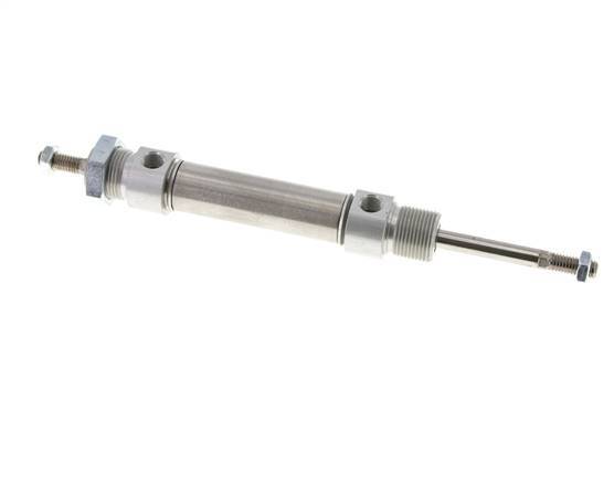 ISO 6432 Ronde Dubbelwerkende Cilinder 20-40mm - Magnetisch - Buitendraad - Dubbele Zuigerstang