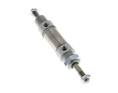ISO 6432 Ronde Dubbelwerkende Cilinder 25-10mm - Magnetisch - Buitendraad - Dubbele Zuigerstang