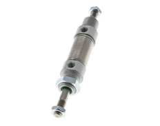 ISO 6432 Ronde Dubbelwerkende Cilinder 25-10mm - Magnetisch - Buitendraad - Dubbele Zuigerstang