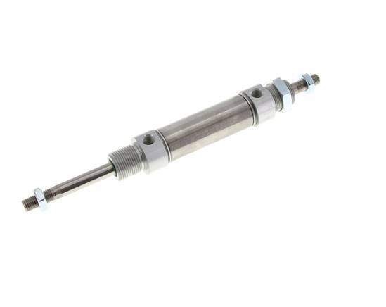 ISO 6432 Ronde Dubbelwerkende Cilinder 25-40mm - Magnetisch - Buitendraad - Dubbele Zuigerstang