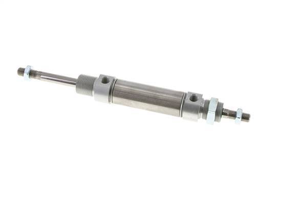 ISO 6432 Ronde Dubbelwerkende Cilinder 25-40mm - Magnetisch - Buitendraad - Dubbele Zuigerstang