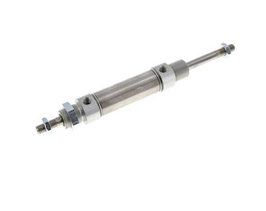 ISO 6432 Ronde Dubbelwerkende Cilinder 25-40mm - Magnetisch - Buitendraad - Dubbele Zuigerstang