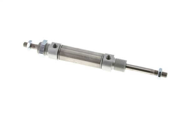 ISO 6432 Ronde Dubbelwerkende Cilinder 25-40mm - Magnetisch - Buitendraad - Dubbele Zuigerstang