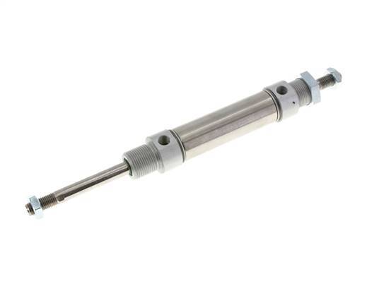 ISO 6432 Ronde Dubbelwerkende Cilinder 25-50mm - Magnetisch - Buitendraad - Dubbele Zuigerstang