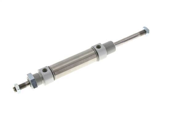 ISO 6432 Ronde Dubbelwerkende Cilinder 25-50mm - Magnetisch - Buitendraad - Dubbele Zuigerstang