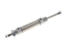 ISO 6432 Ronde Dubbelwerkende Cilinder 25-50mm - Magnetisch - Buitendraad - Dubbele Zuigerstang