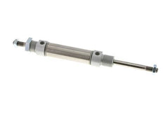 ISO 6432 Ronde Dubbelwerkende Cilinder 25-50mm - Magnetisch - Buitendraad - Dubbele Zuigerstang