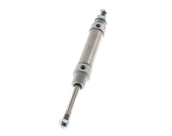 ISO 6432 Ronde Dubbelwerkende Cilinder 25-50mm - Magnetisch - Buitendraad - Dubbele Zuigerstang