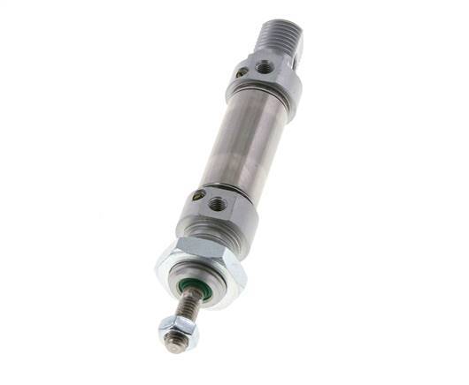 ISO 6432 Ronde Dubbelwerkende Cilinder 16-10mm - Magnetisch - Demping