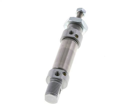 ISO 6432 Ronde Dubbelwerkende Cilinder 16-10mm - Magnetisch - Demping