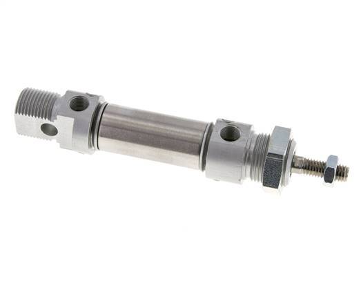 ISO 6432 Ronde Dubbelwerkende Cilinder 20-15mm - Magnetisch - Demping