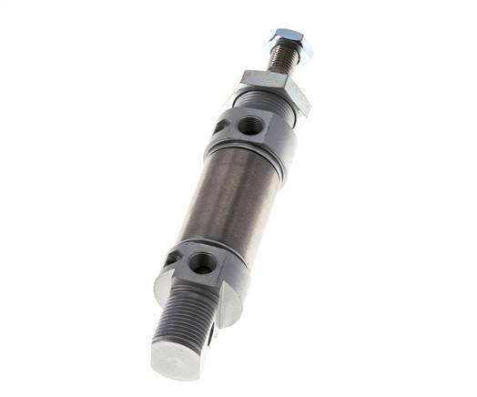 ISO 6432 Ronde Dubbelwerkende Cilinder 25-10mm - Magnetisch - Demping