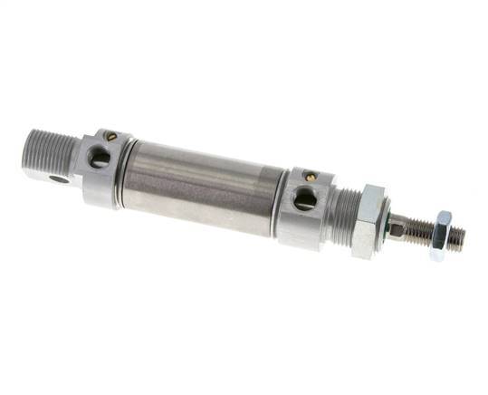 ISO 6432 Ronde Dubbelwerkende Cilinder 25-25mm - Magnetisch - Demping