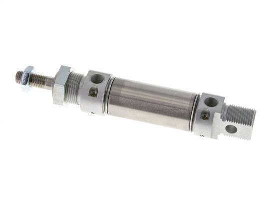 ISO 6432 Ronde Dubbelwerkende Cilinder 25-25mm - Magnetisch - Demping
