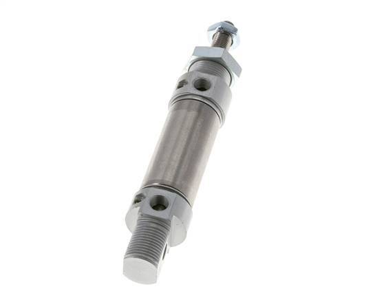 ISO 6432 Ronde Dubbelwerkende Cilinder 25-25mm - Magnetisch - Demping