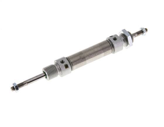 ISO 6432 Ronde Dubbelwerkende Cilinder 16-25mm - Magnetisch - Demping - Buitendraad - Dubbele Zuigerstang