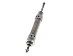 ISO 6432 Ronde Dubbelwerkende Cilinder 16-25mm - Magnetisch - Demping - Buitendraad - Dubbele Zuigerstang