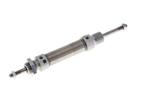 ISO 6432 Ronde Dubbelwerkende Cilinder 16-25mm - Magnetisch - Demping - Buitendraad - Dubbele Zuigerstang