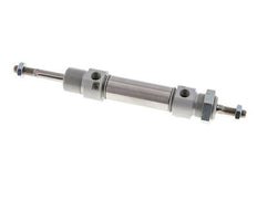 ISO 6432 Ronde Dubbelwerkende Cilinder 20-25mm - Magnetisch - Demping - Buitendraad - Dubbele Zuigerstang
