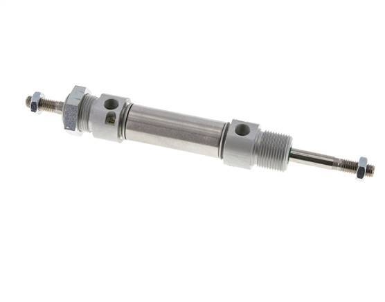 ISO 6432 Ronde Dubbelwerkende Cilinder 20-25mm - Magnetisch - Demping - Buitendraad - Dubbele Zuigerstang