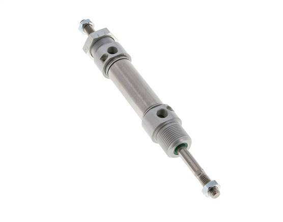 ISO 6432 Ronde Dubbelwerkende Cilinder 20-25mm - Magnetisch - Demping - Buitendraad - Dubbele Zuigerstang