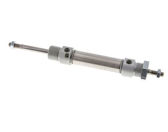 ISO 6432 Ronde Dubbelwerkende Cilinder 20-40mm - Magnetisch - Demping - Buitendraad - Dubbele Zuigerstang
