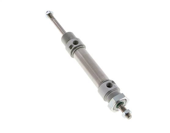ISO 6432 Ronde Dubbelwerkende Cilinder 20-40mm - Magnetisch - Demping - Buitendraad - Dubbele Zuigerstang