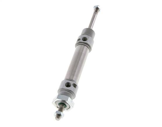 ISO 6432 Ronde Dubbelwerkende Cilinder 20-40mm - Magnetisch - Demping - Buitendraad - Dubbele Zuigerstang