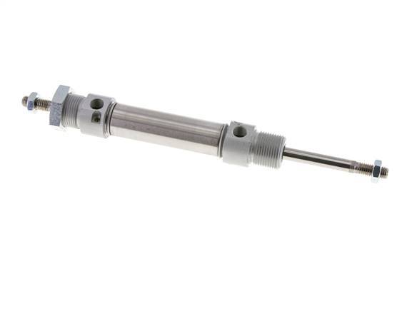 ISO 6432 Ronde Dubbelwerkende Cilinder 20-40mm - Magnetisch - Demping - Buitendraad - Dubbele Zuigerstang