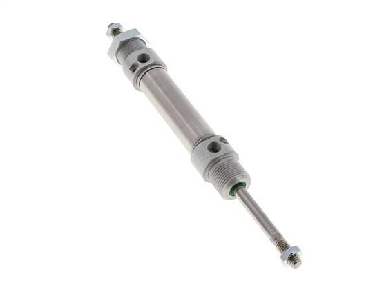 ISO 6432 Ronde Dubbelwerkende Cilinder 20-40mm - Magnetisch - Demping - Buitendraad - Dubbele Zuigerstang