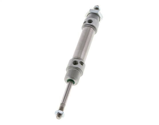 ISO 6432 Ronde Dubbelwerkende Cilinder 20-40mm - Magnetisch - Demping - Buitendraad - Dubbele Zuigerstang