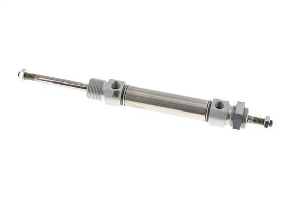 ISO 6432 Ronde Dubbelwerkende Cilinder 20-50mm - Magnetisch - Demping - Buitendraad - Dubbele Zuigerstang