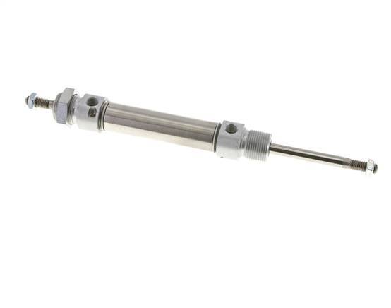ISO 6432 Ronde Dubbelwerkende Cilinder 20-50mm - Magnetisch - Demping - Buitendraad - Dubbele Zuigerstang