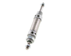 ISO 6432 Ronde Dubbelwerkende Cilinder 25-25mm - Magnetisch - Demping - Buitendraad - Dubbele Zuigerstang
