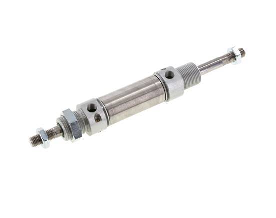 ISO 6432 Ronde Dubbelwerkende Cilinder 25-25mm - Magnetisch - Demping - Buitendraad - Dubbele Zuigerstang