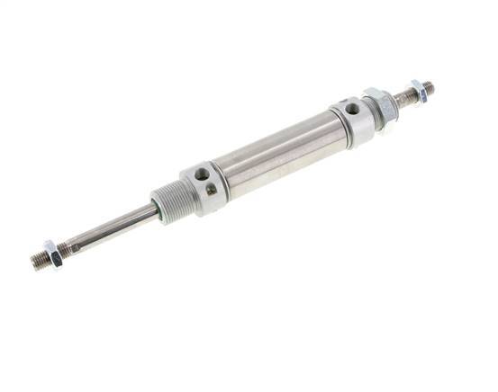 ISO 6432 Ronde Dubbelwerkende Cilinder 25-50mm - Magnetisch - Demping - Buitendraad - Dubbele Zuigerstang